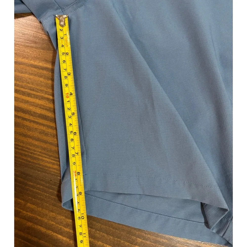 TravisMathew‎ Beck Golf Shorts Mens 38 Blue Grey Micro Ripstop Stretch 1M1001